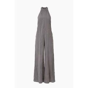 Cloth & Stone Jumpsuit Womens XS Brown Wide Leg Halter Sleeveless Made in USA